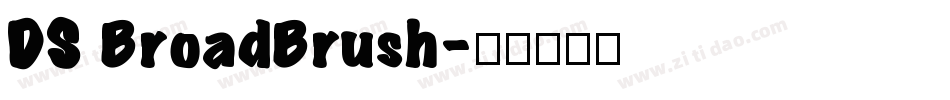 DS BroadBrush字体转换